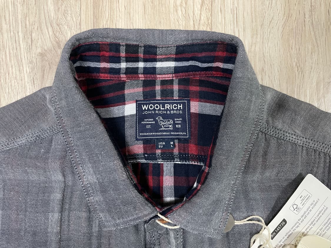 100) 울리치 샴브레이 워크셔츠(이탈리아제)새제품 상품이미지3