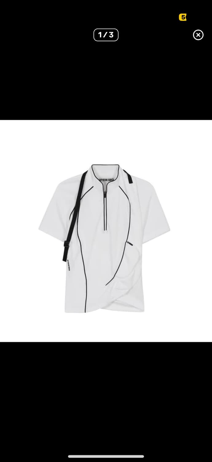 0사이즈 Twisted Track T-Shirt 혜인서 트랙탑 상품이미지4