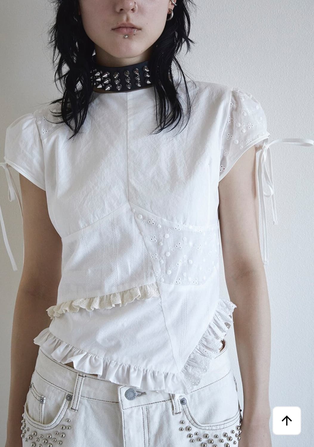 데어드 PIECE PUFF SLEEVE BLOUSE 상품이미지1