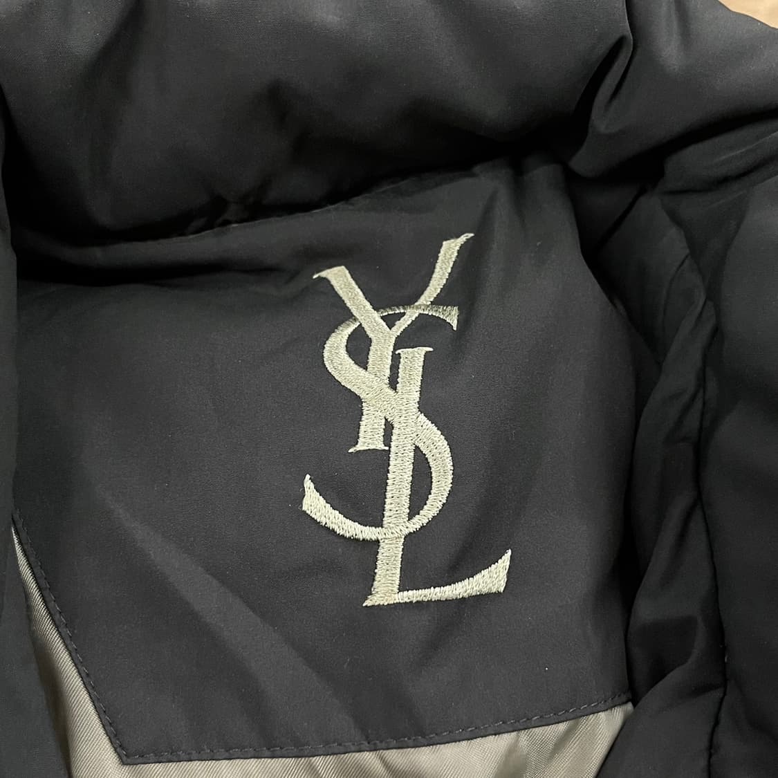 [정품/95] 입생로랑 로고 다운 패딩 점퍼 b14 상품이미지7
