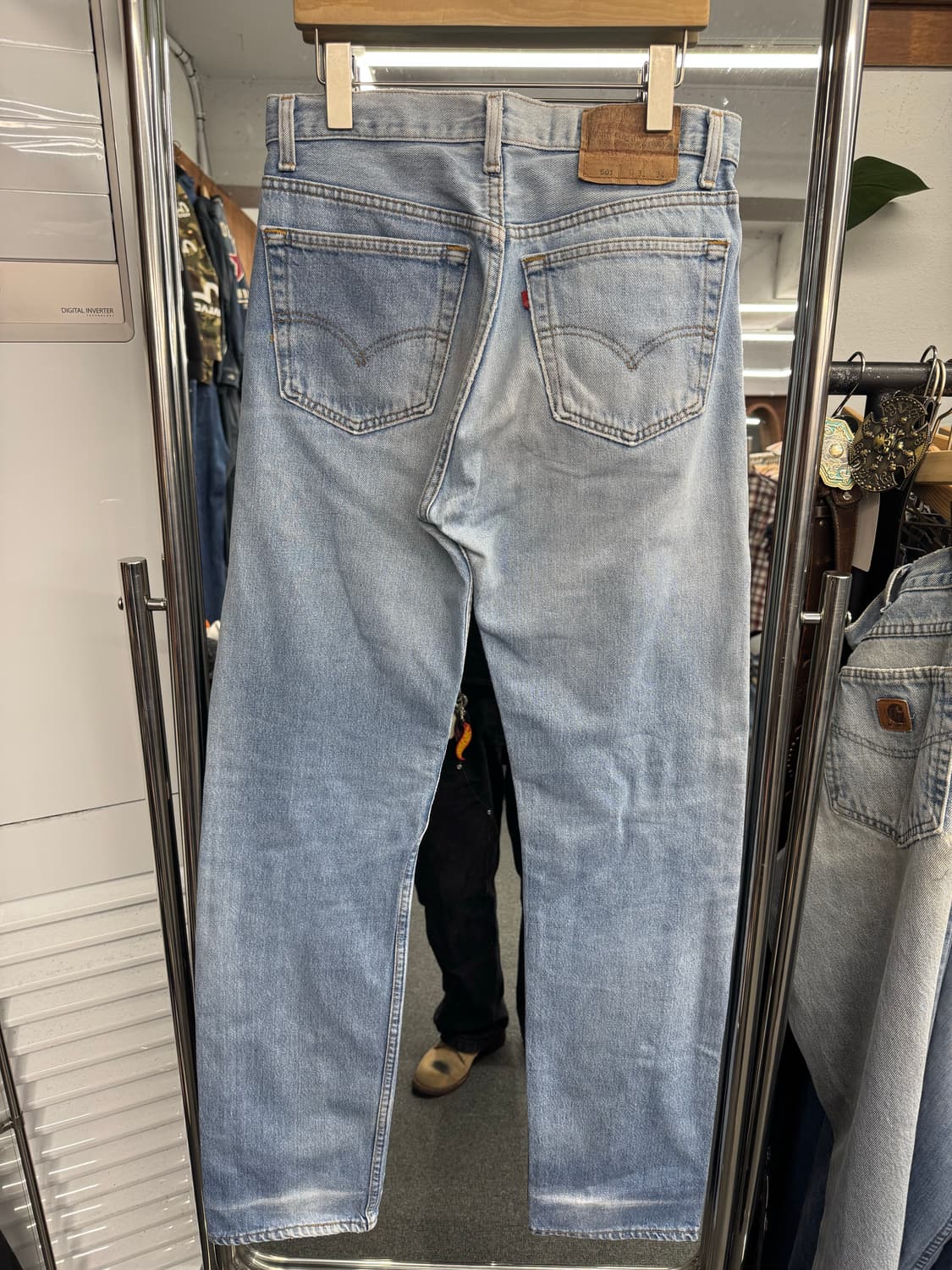 90’s 리바이스 빈티지 501 연청 데님팬츠 상품이미지3