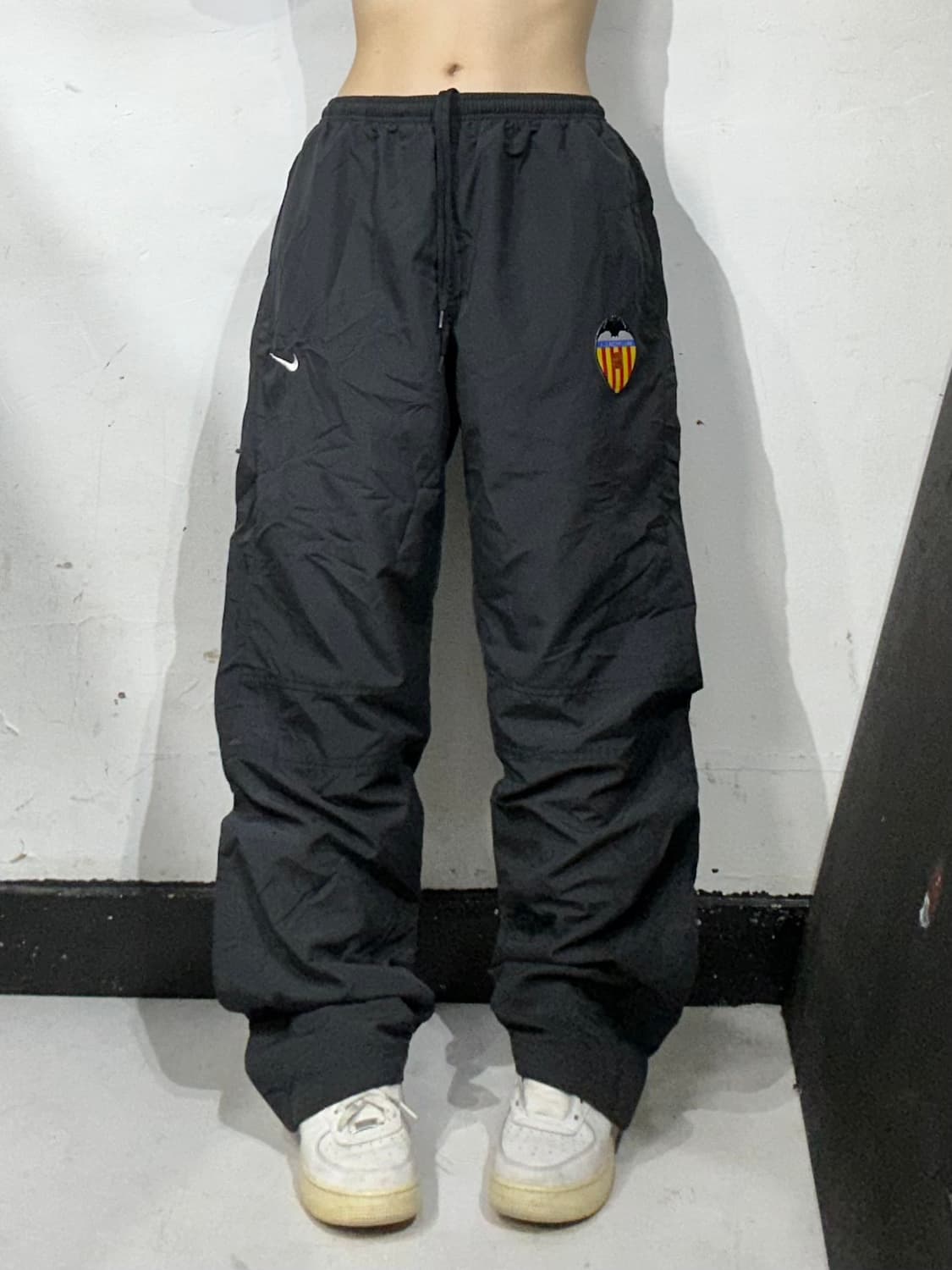 나이키 블랙 축구팀 와이드 트랙 팬츠 추리닝 바지 M 상품이미지2