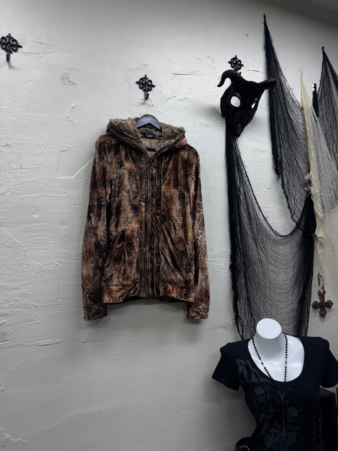 Tornado mart 00s archive leopard velour  상품이미지1