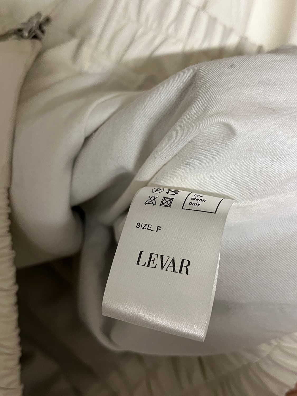 르바 LEVAR 레더 크롭 블루종 화이트 상품이미지9