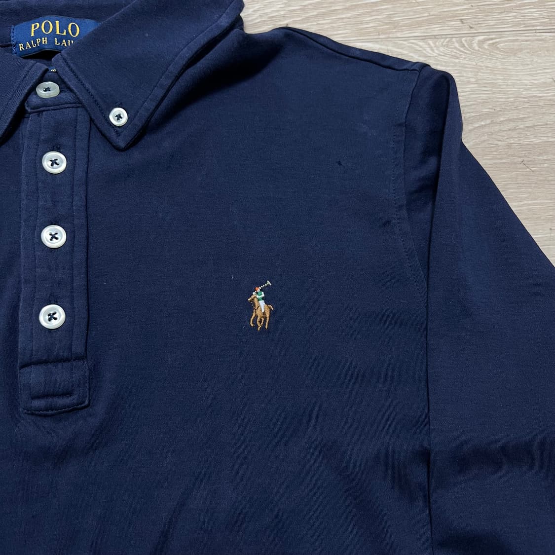 폴로 랄프로렌 키즈 피마코튼 PK 카라티 [네이비] L(14-16) 상품이미지4