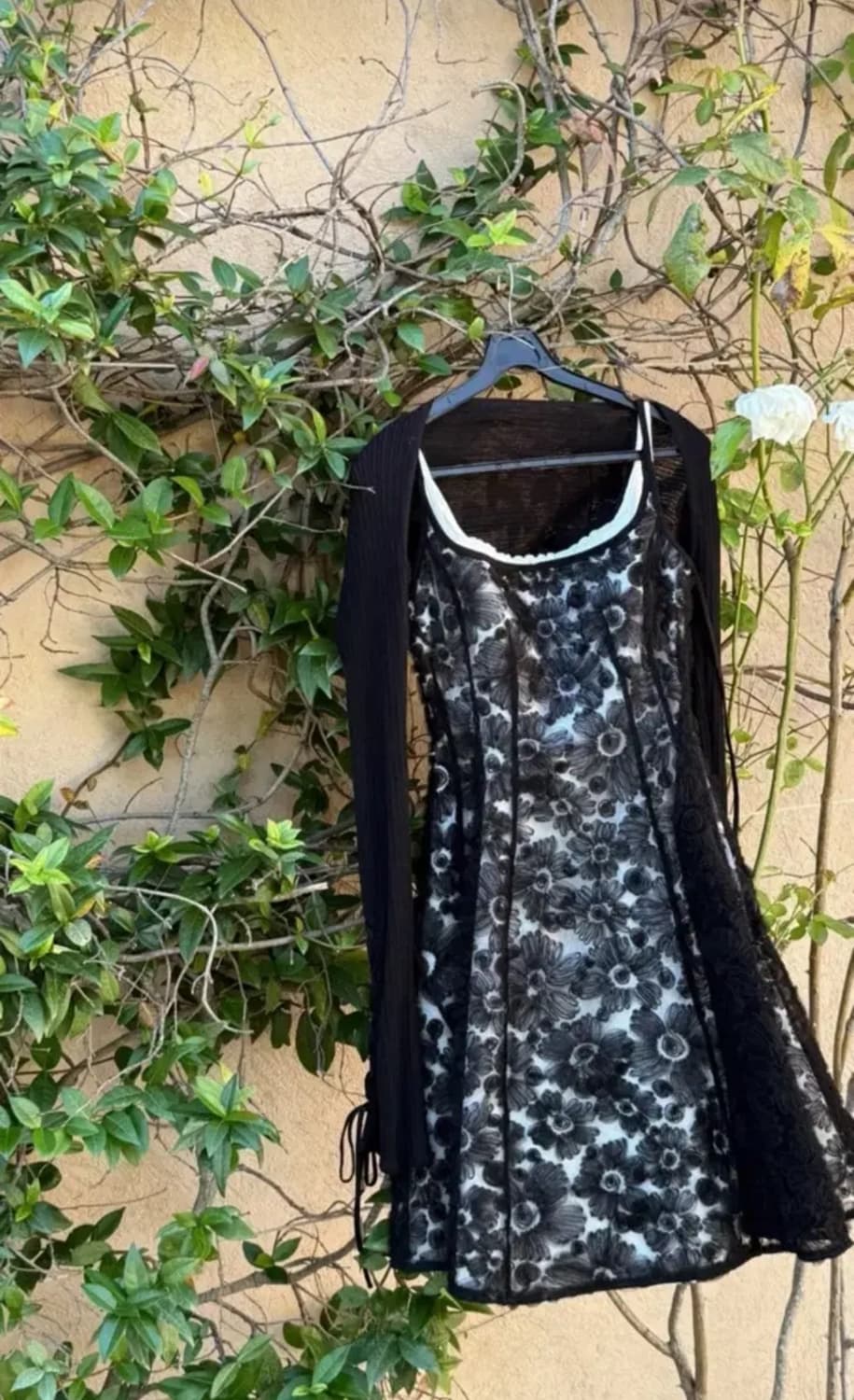 라벨르블랑 로즈 누아 블랑 원피스+가디건 상품이미지3