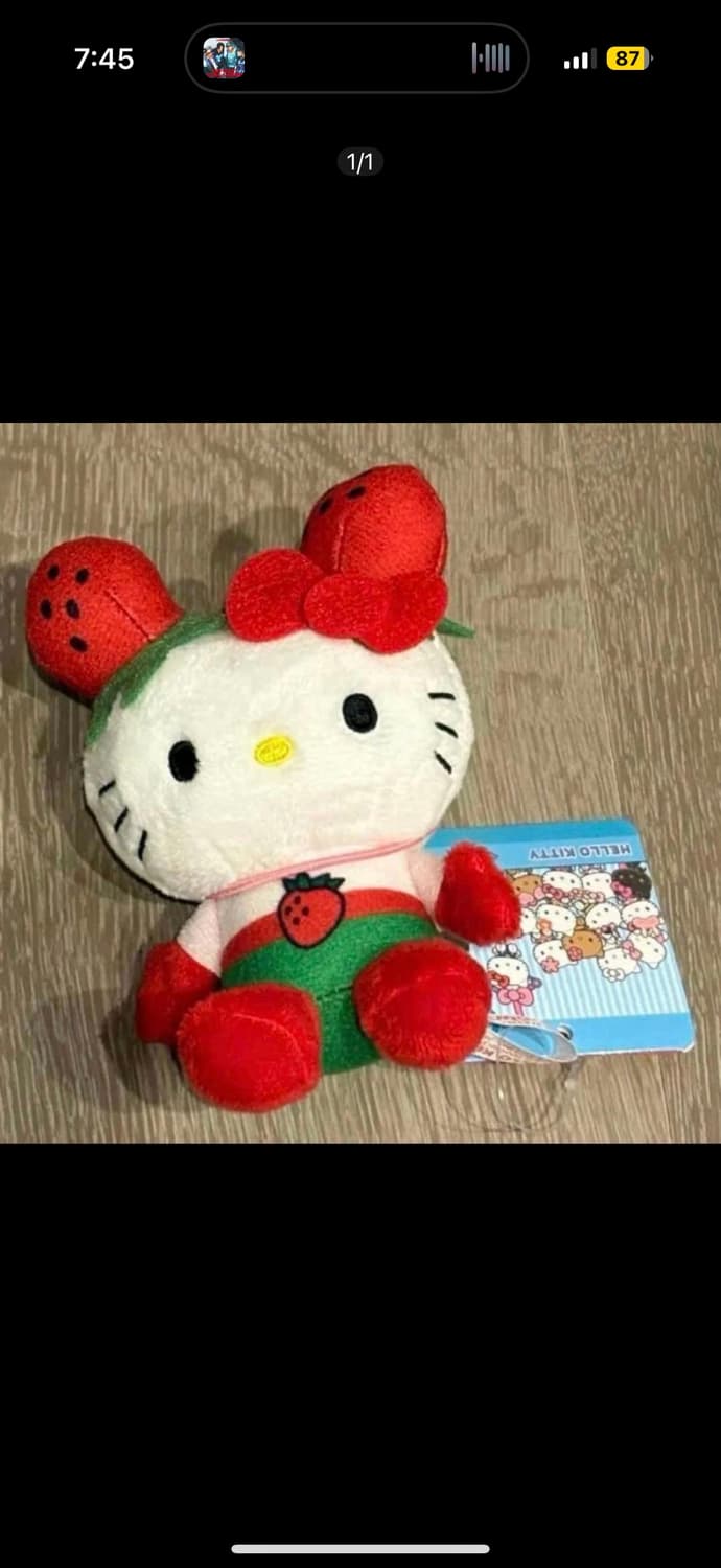 헬로키티 이치고맨 인형 키링 상품이미지2