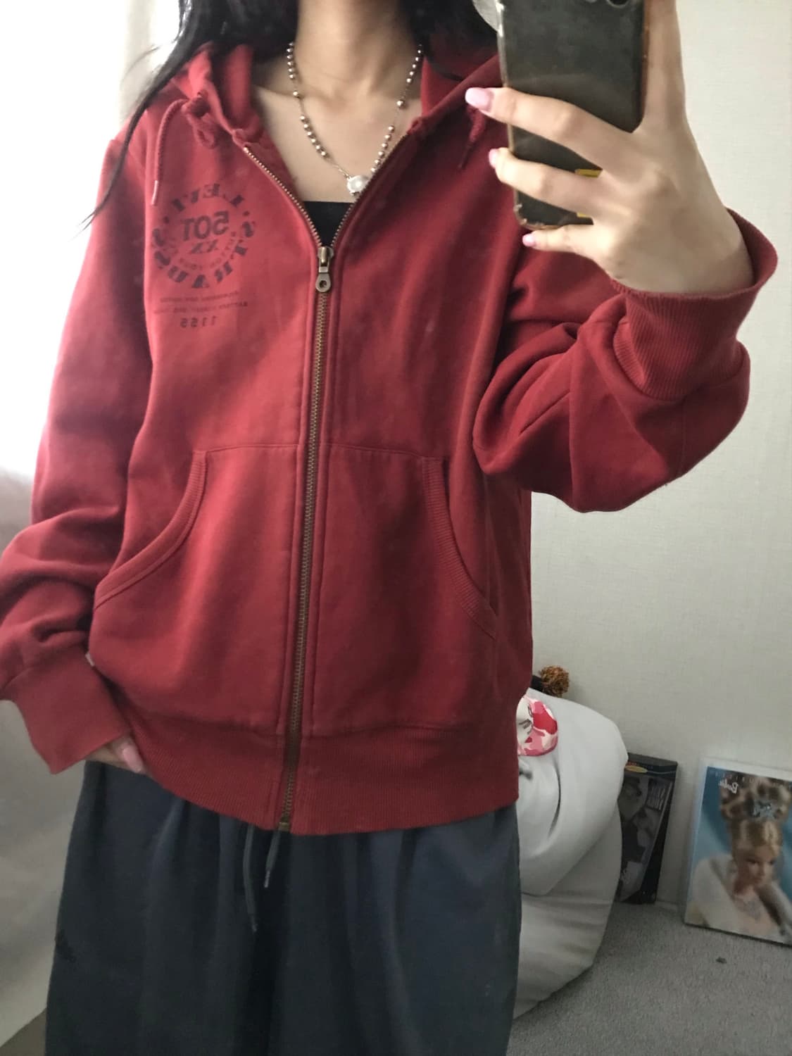 리바이스501 레드 후드집업 상품이미지7