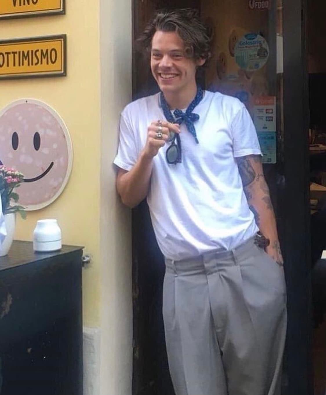 언더커버 19ss 도트 스카프 블루 상품이미지9