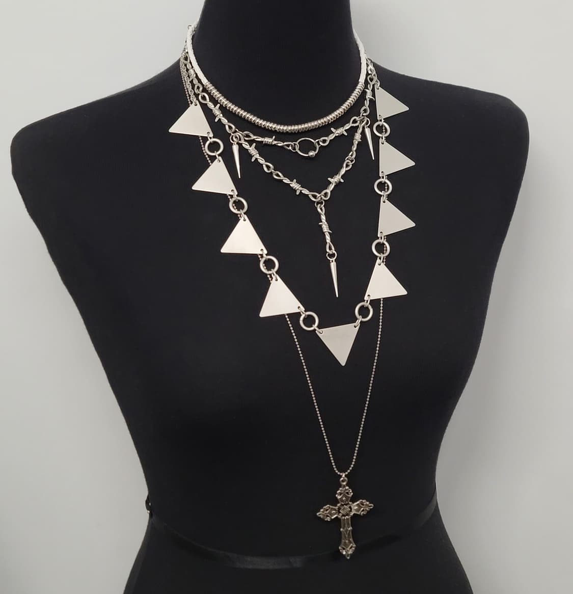 cross necklace set 상품이미지1