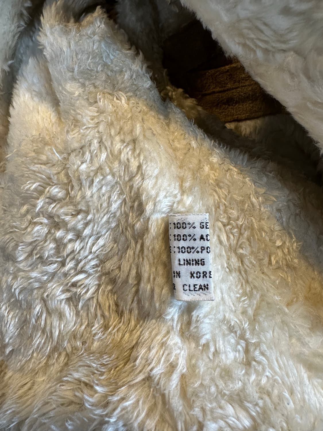 80-90s Grande Bay 헤비 리얼 레더 스웨이드 자켓 상품이미지10