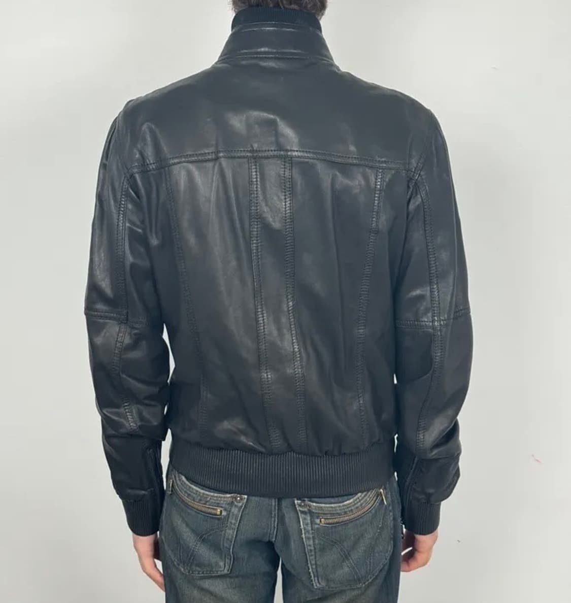 2000년대 돌체앤가바나 멀티 지퍼 레더 자켓 상품이미지4