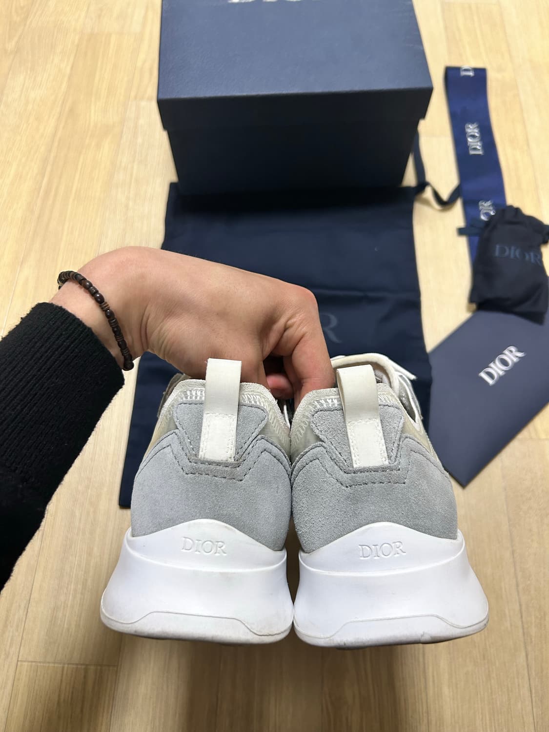 [41,풀박스] 디올 B25 오블리크 스니커즈 그레이 상품이미지7