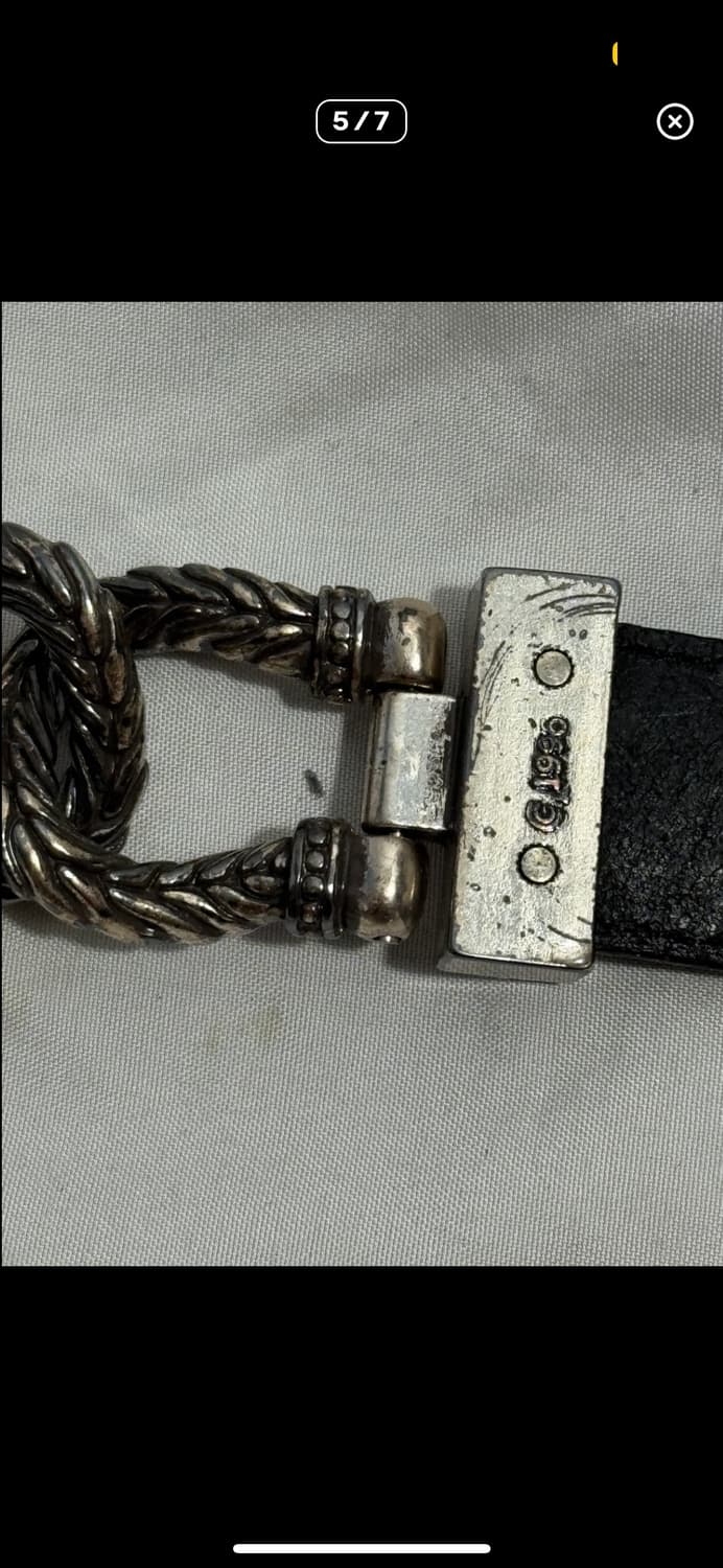 90s usa Talbots 웨스턴 레더벨트 상품이미지5