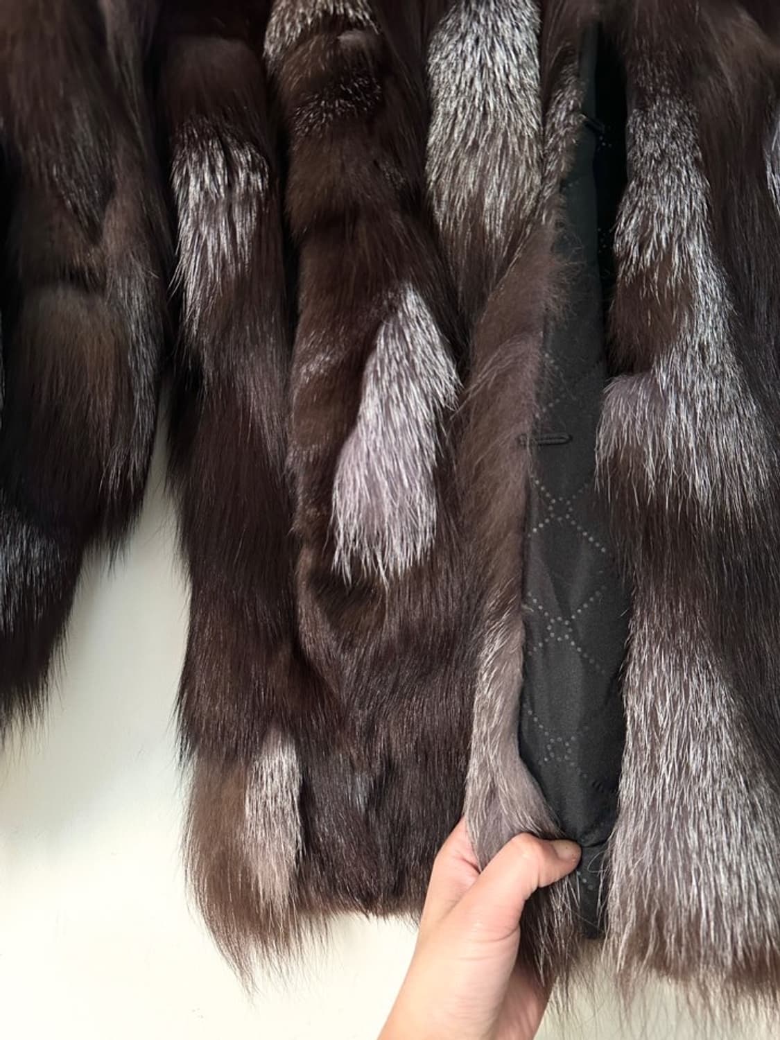 Milk touch fur jacket / brown & black 상품이미지3