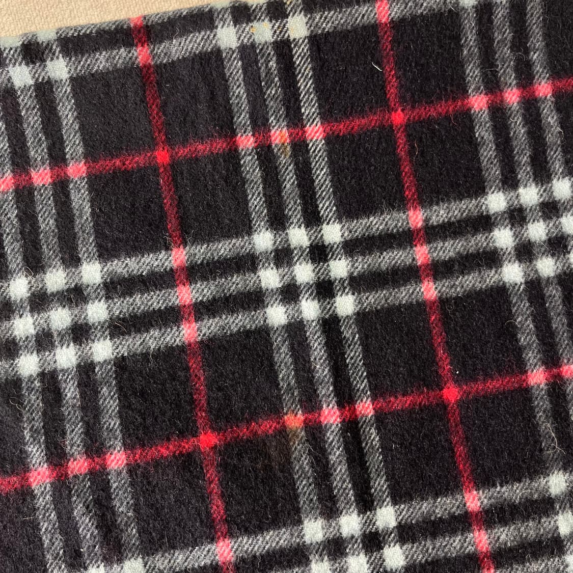 버버리 노바체크 램스울 네이비 머플러 상품이미지7