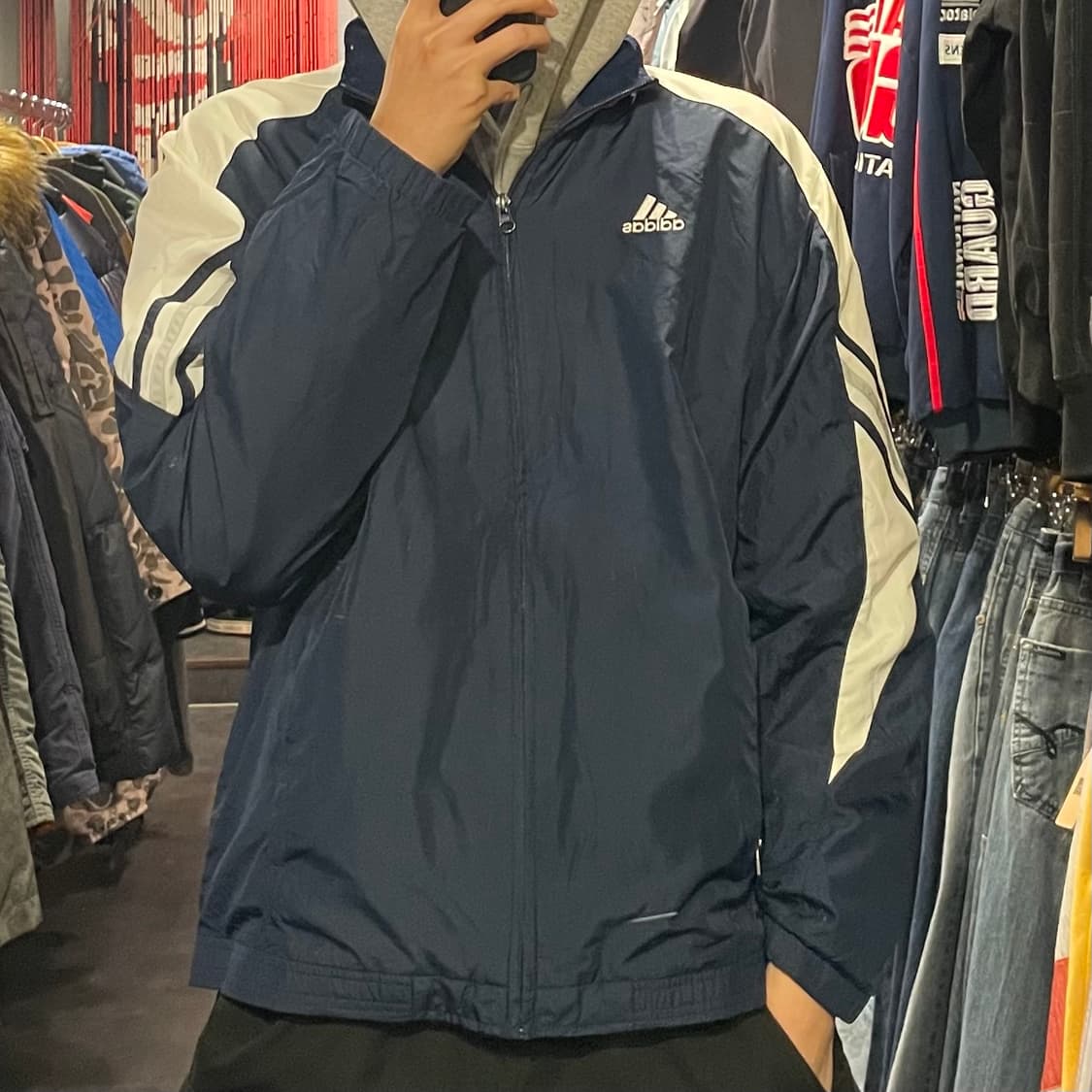 [IM] adidas 아디다스 블루 바람막이 상품이미지1