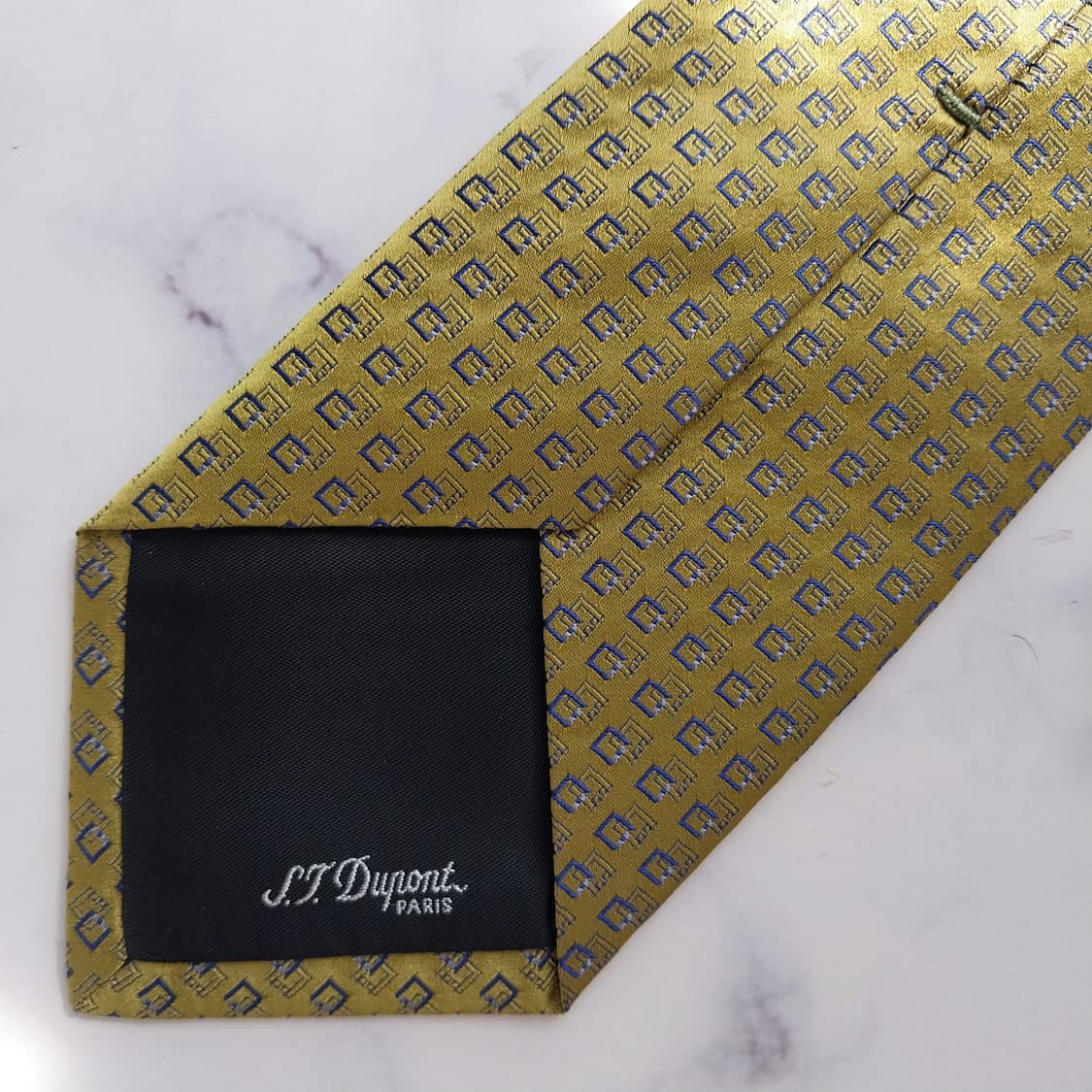 듀퐁 실크 스퀘어 자수 패턴 넥타이 8.9cm A+등급 K2306 상품이미지6