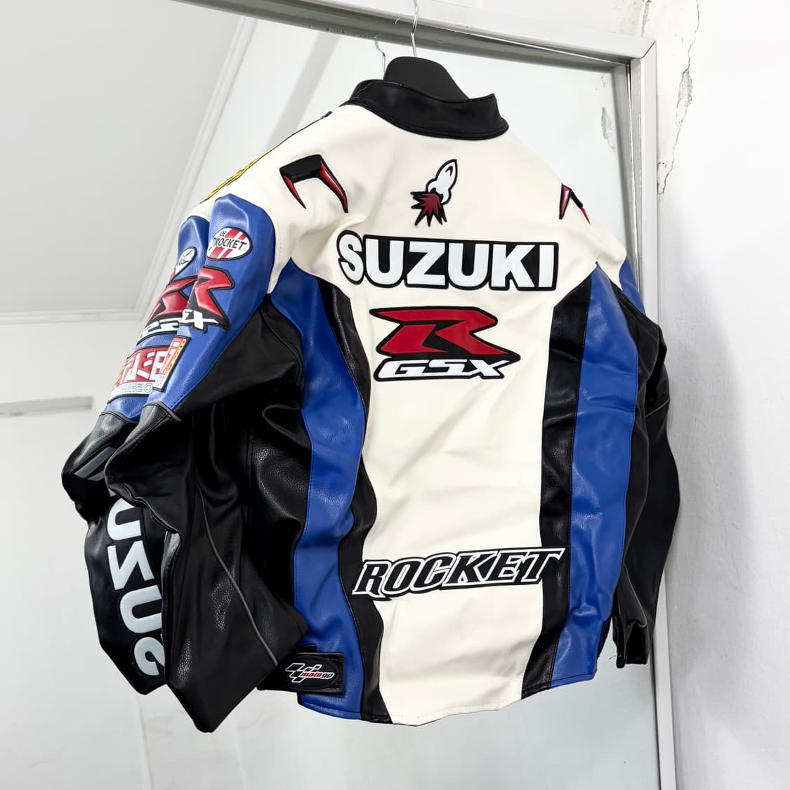(이안 착용) 스즈키 요시무라 레더 레이싱 자켓 상품이미지6