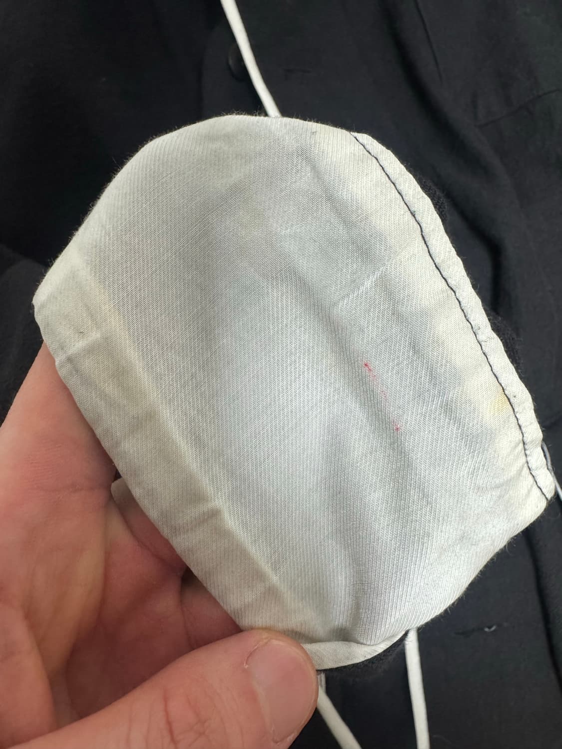 언더커버리즘 21aw 랩코트 아티잔 울린넨 혼방 코트 상품이미지7