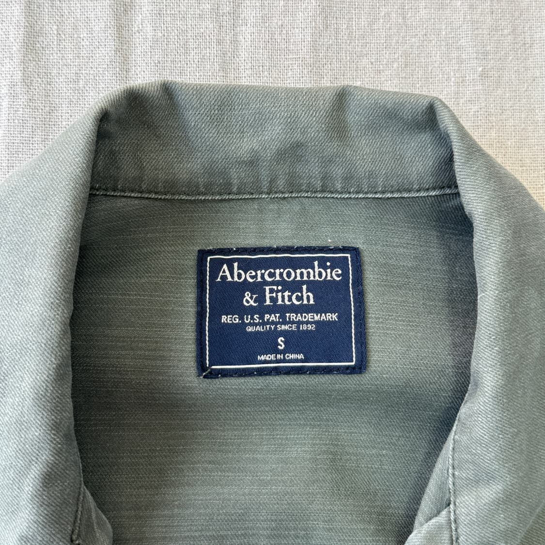 아베크롬비 빈티지 밀리터리 워싱 셔츠 자켓 S 상품이미지4