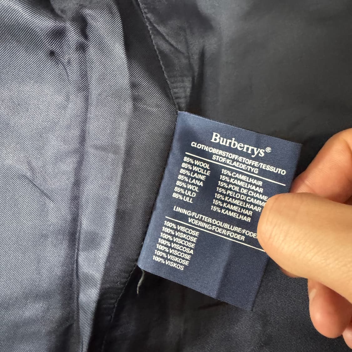 (정품) 버버리 울 카멜헤어 코트 M사이즈 상품이미지4