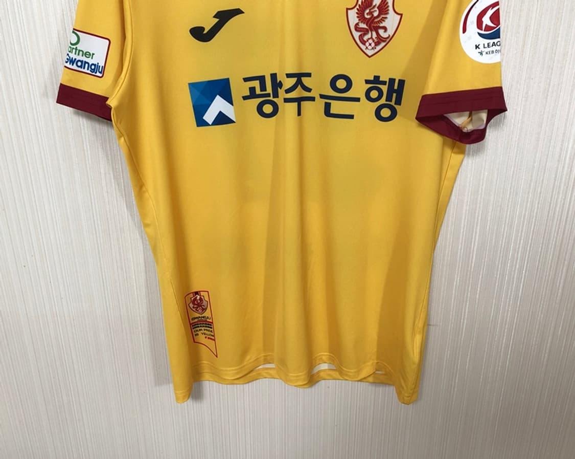 K리그2 조마 18시즌 광주FC 어센틱 홈유니폼 100 #37 이승모 상품이미지3
