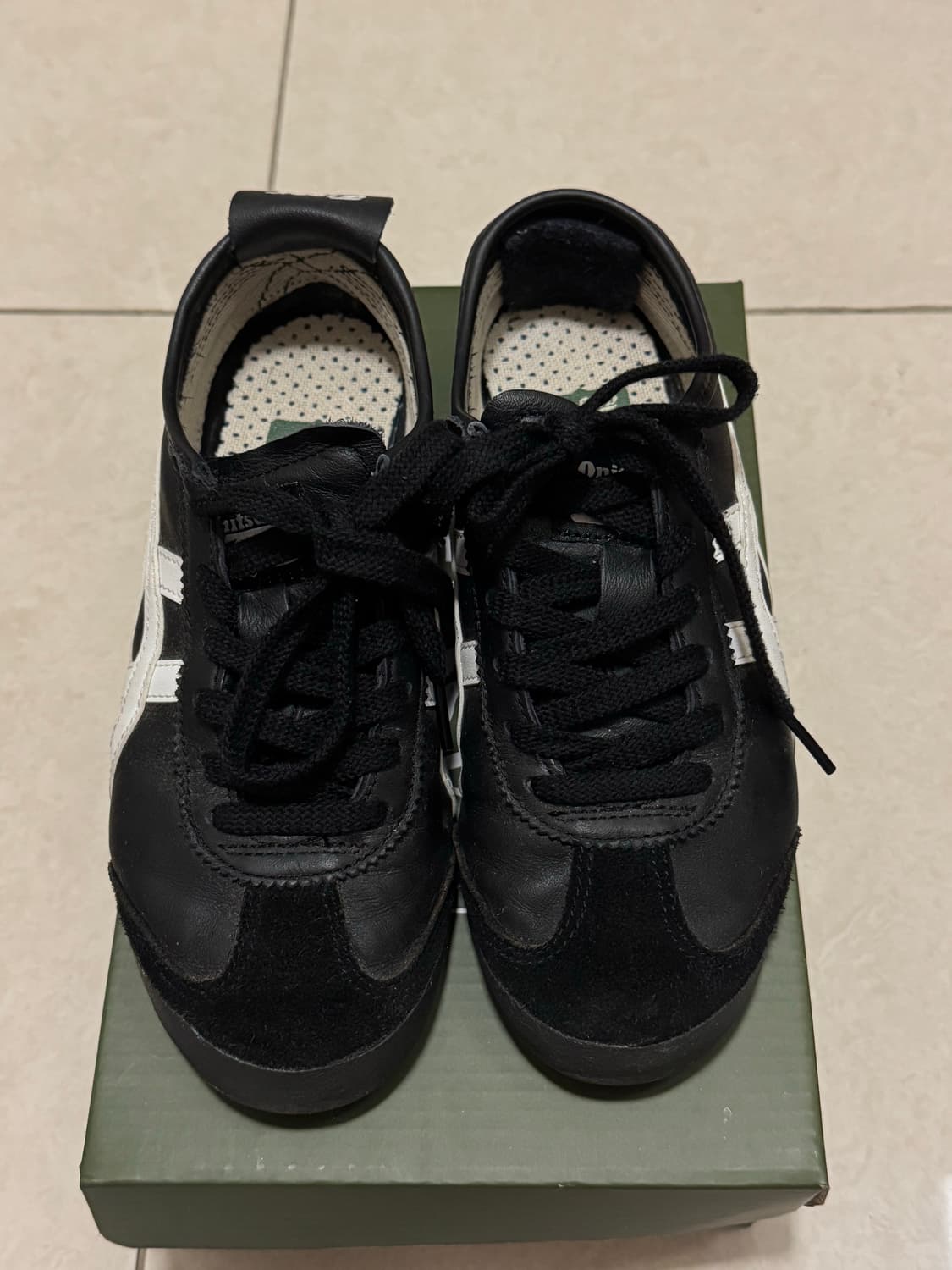 오니츠카타이거 멕시코66 블랙화이트 225 상품이미지1