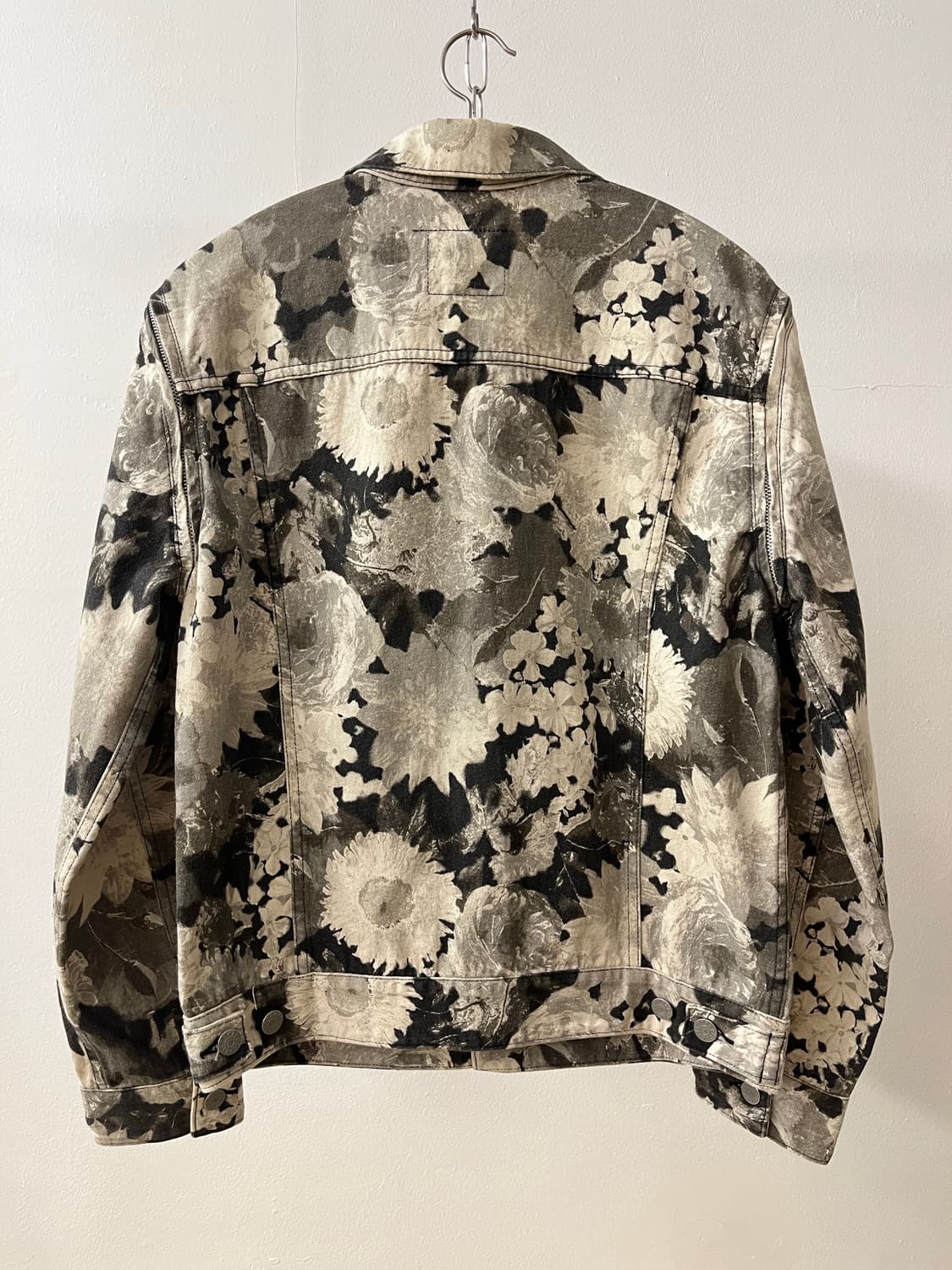 90s FICCE 빈티지 코튼 플라워 패턴 3세대 트러커 자켓 상품이미지3