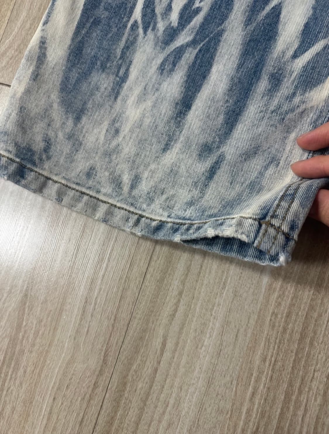 (M) DNSR 디스체인지 페인팅 데님 와이드 팬츠 상품이미지7