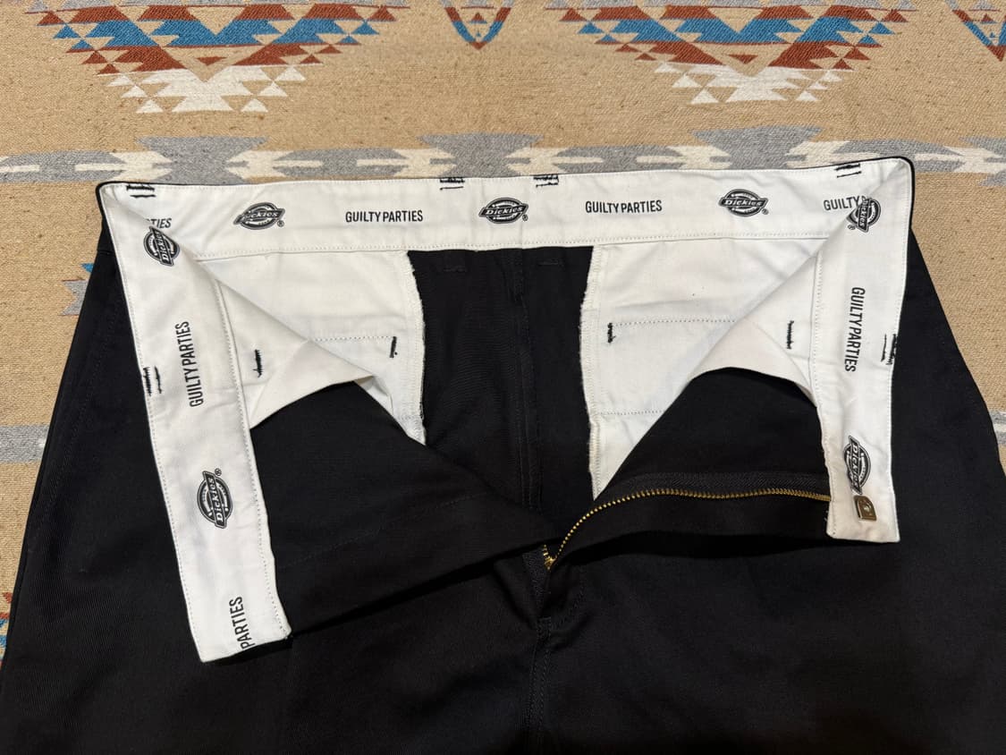 [XL][34] 와코마리아 x 디키즈 원턱 워크 팬츠 블랙  상품이미지3