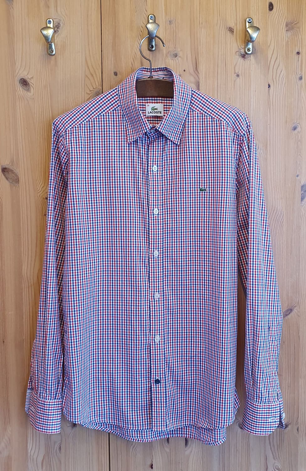 77.라코스테 스판 블록셔츠  상품이미지1