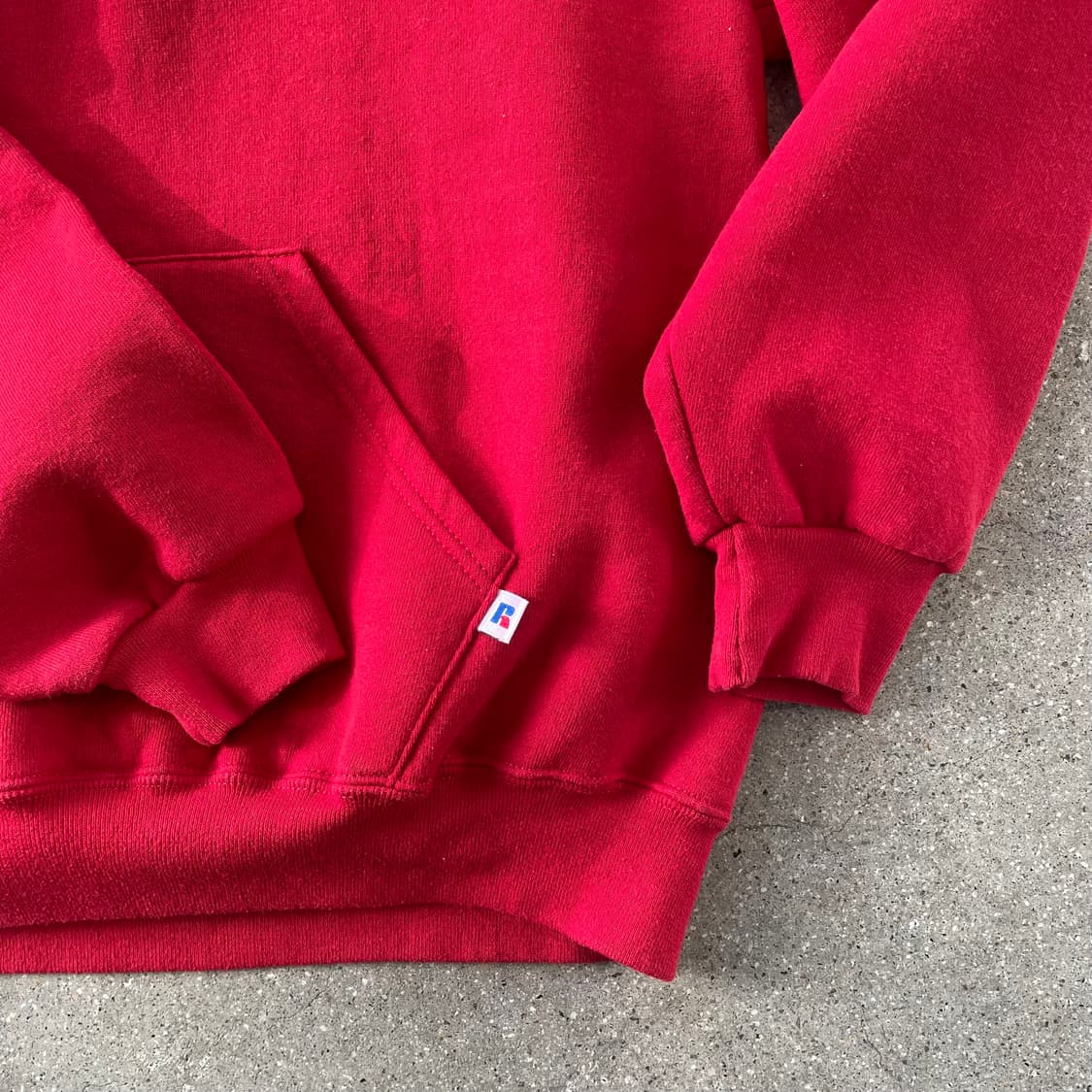빈티지  러셀 애슬레틱 후드 레드(화이트) 상품이미지3