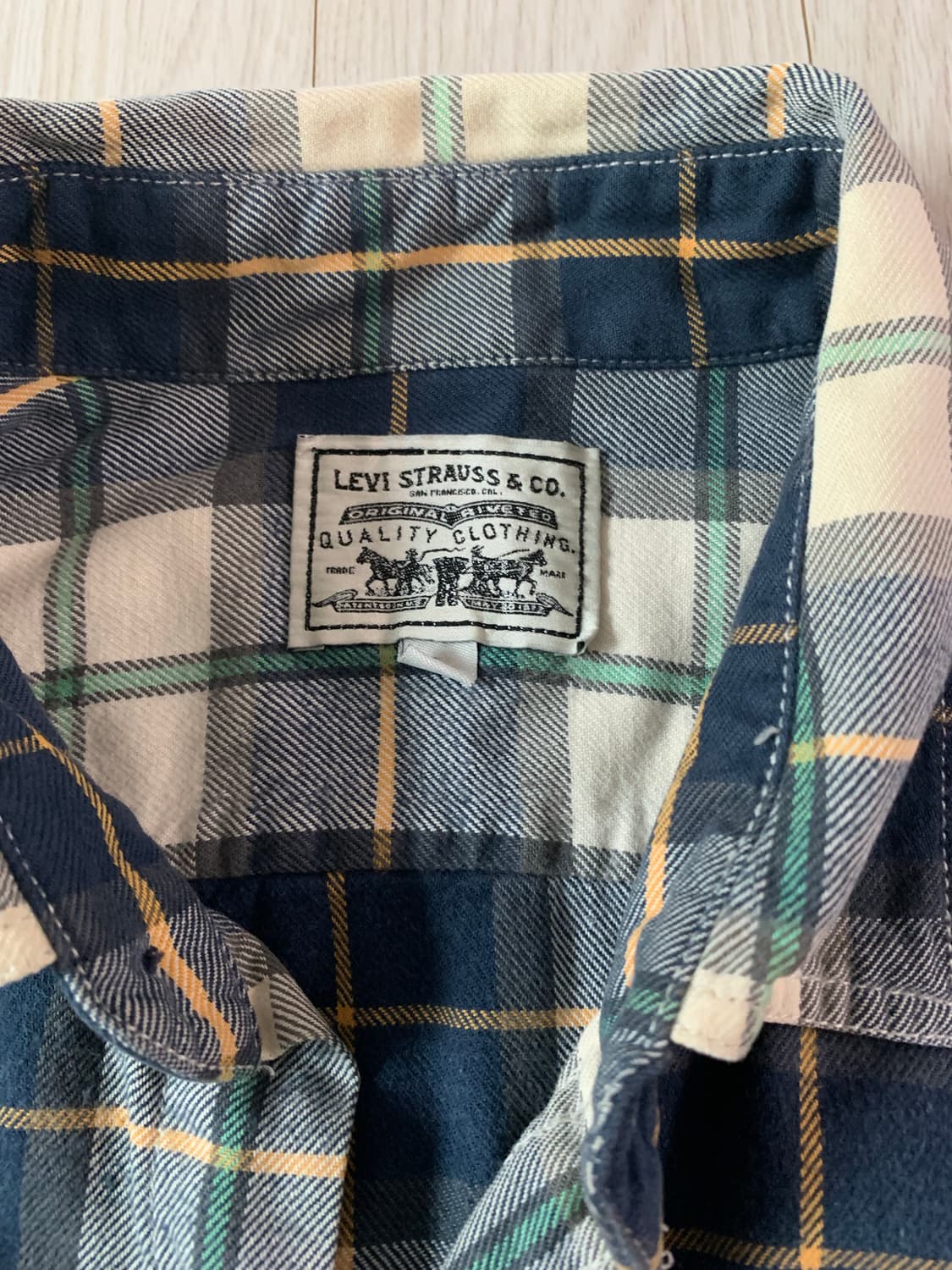 리바이스 체크 셔츠 남방 상품이미지3