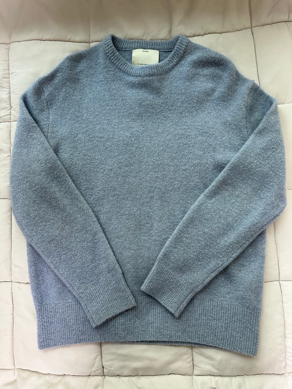 21fw 포터리 컴포트 크루넥니트 아이스그레이 2사이즈 상품이미지1