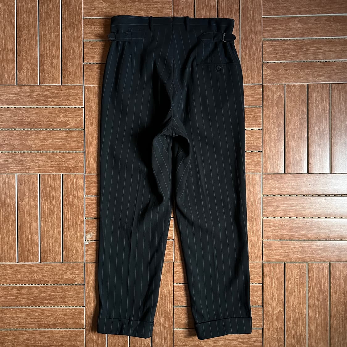 ~80‘s Euro striped dress work pants 상품이미지2