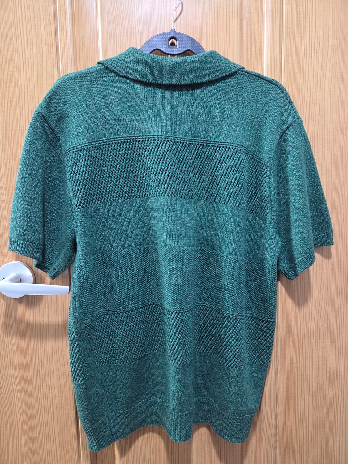 앨무드 하프 니트 셔츠 그린 상품이미지5