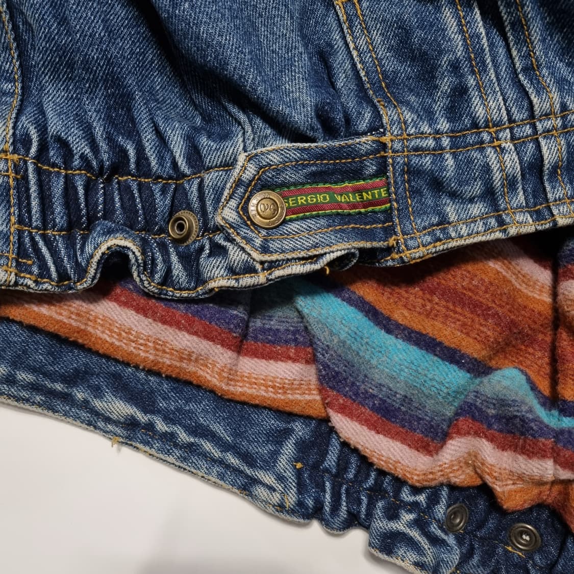 80s 써지오 바렌테 블링킷 데님 봄버자켓 상품이미지7