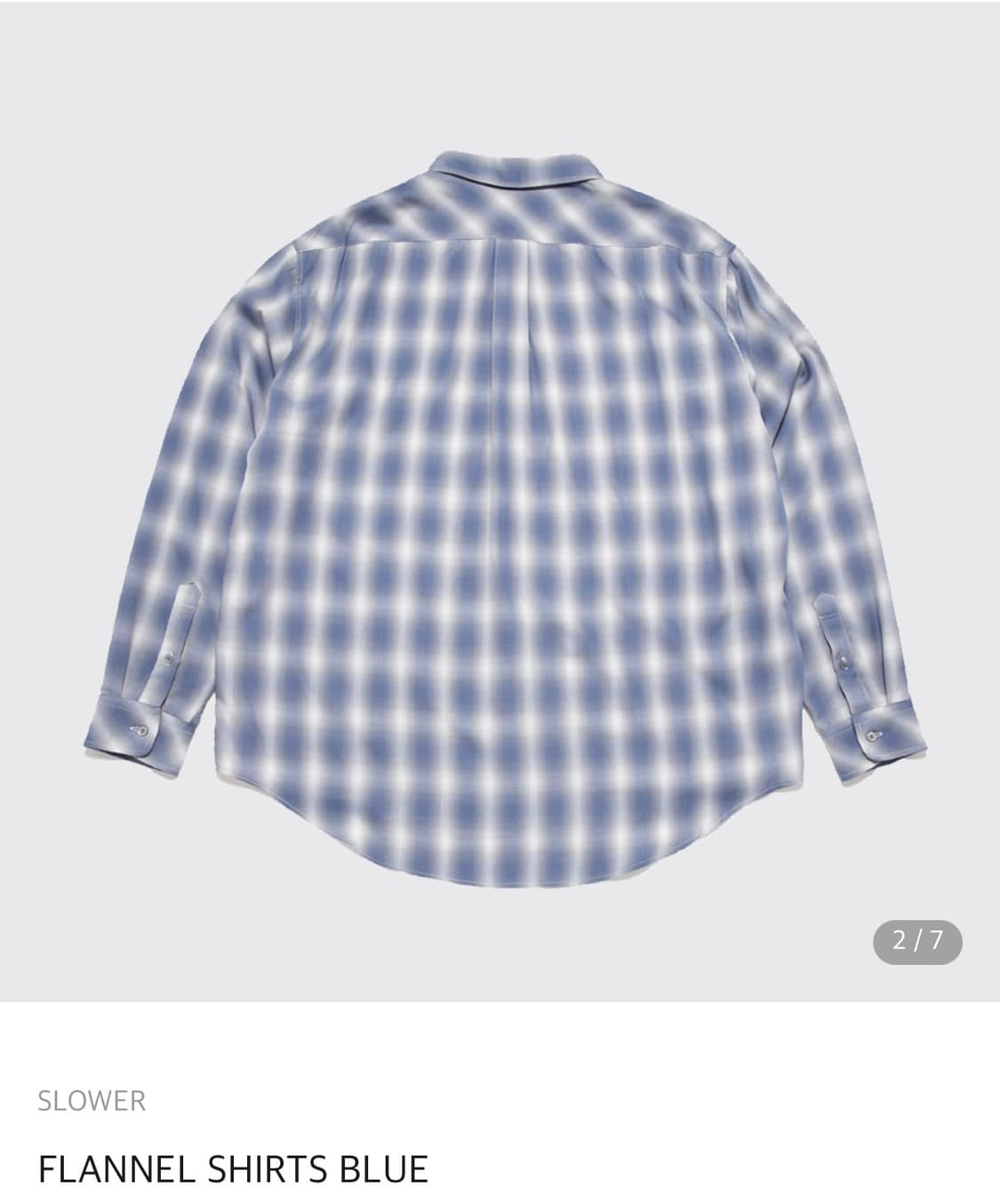  Slower FLANNEL SHIRTS BLUE (2) 상품이미지2