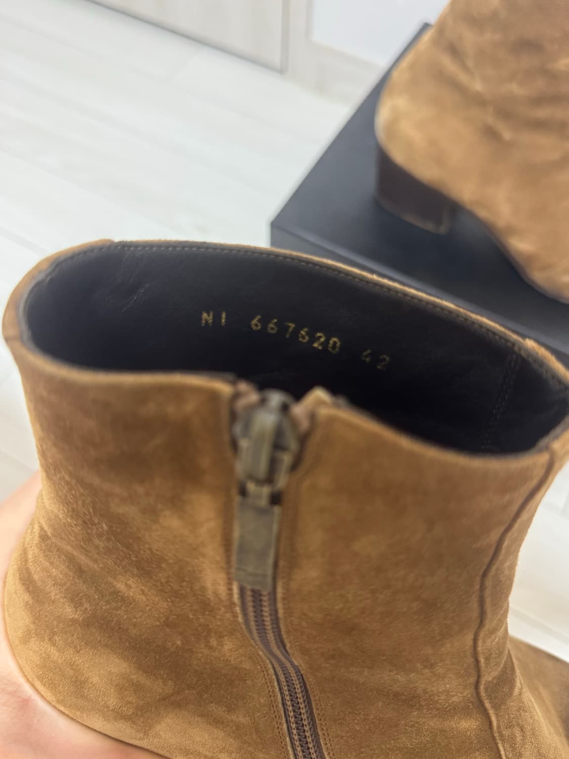 생로랑 바실리아 스웨이드 부츠 42 (275) 상품이미지3