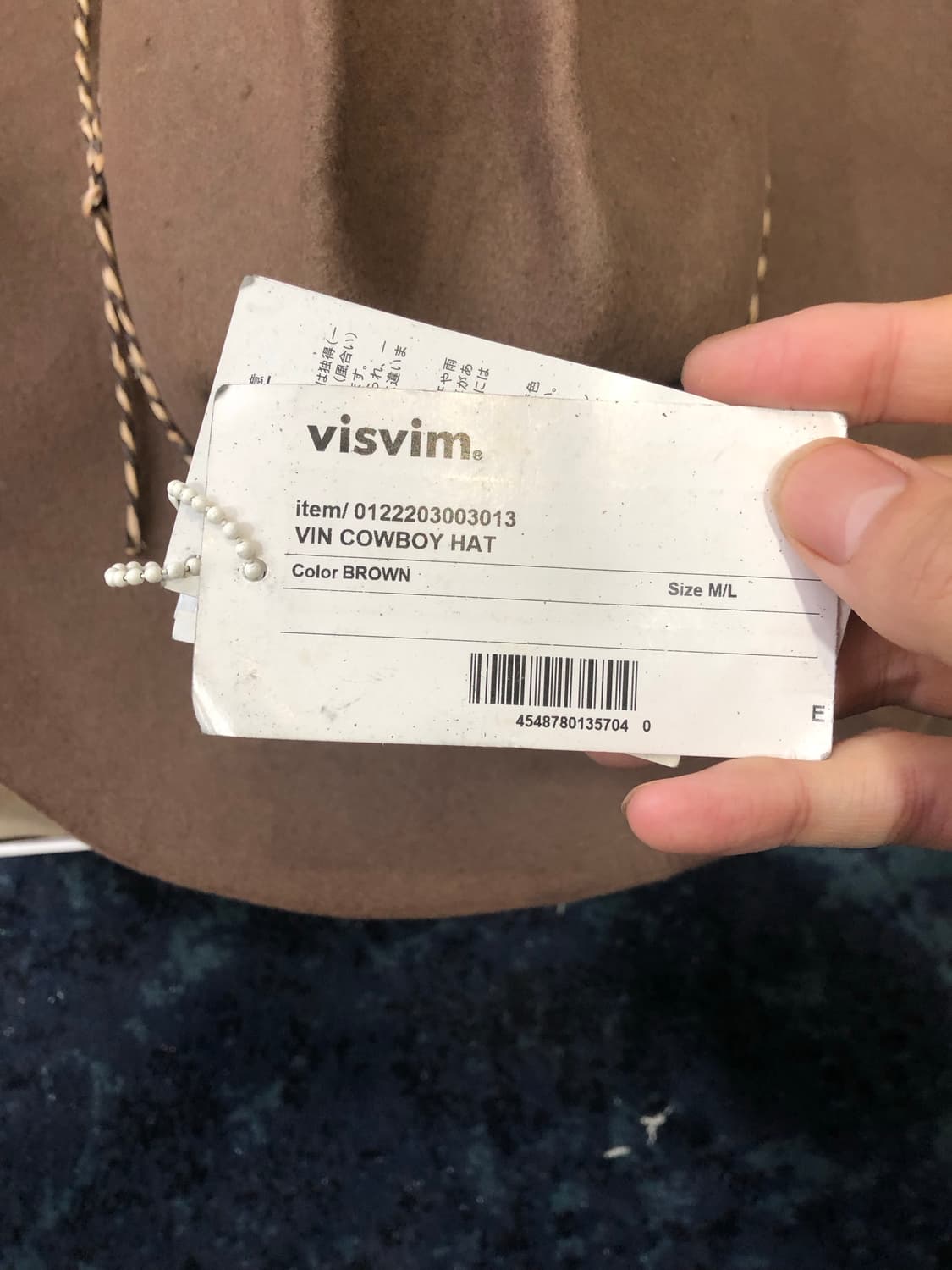 Visvim 22fw cowboy hat 상품이미지4