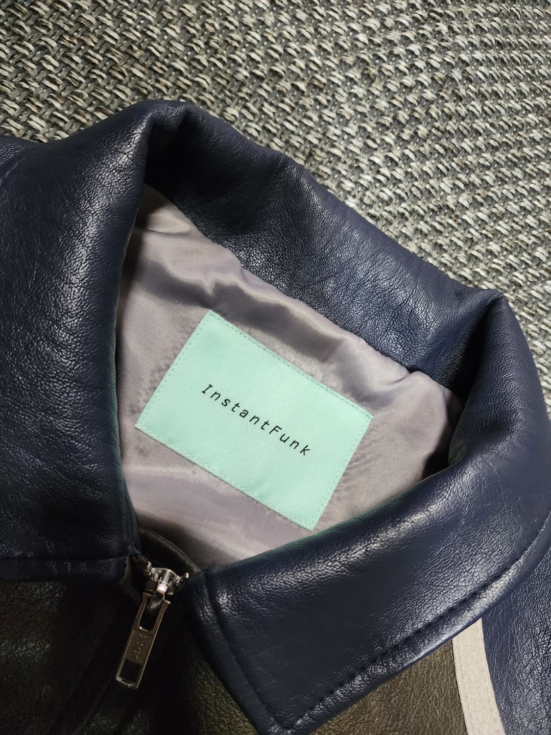 인스턴트펑크 레더 블루종 자켓 상품이미지2