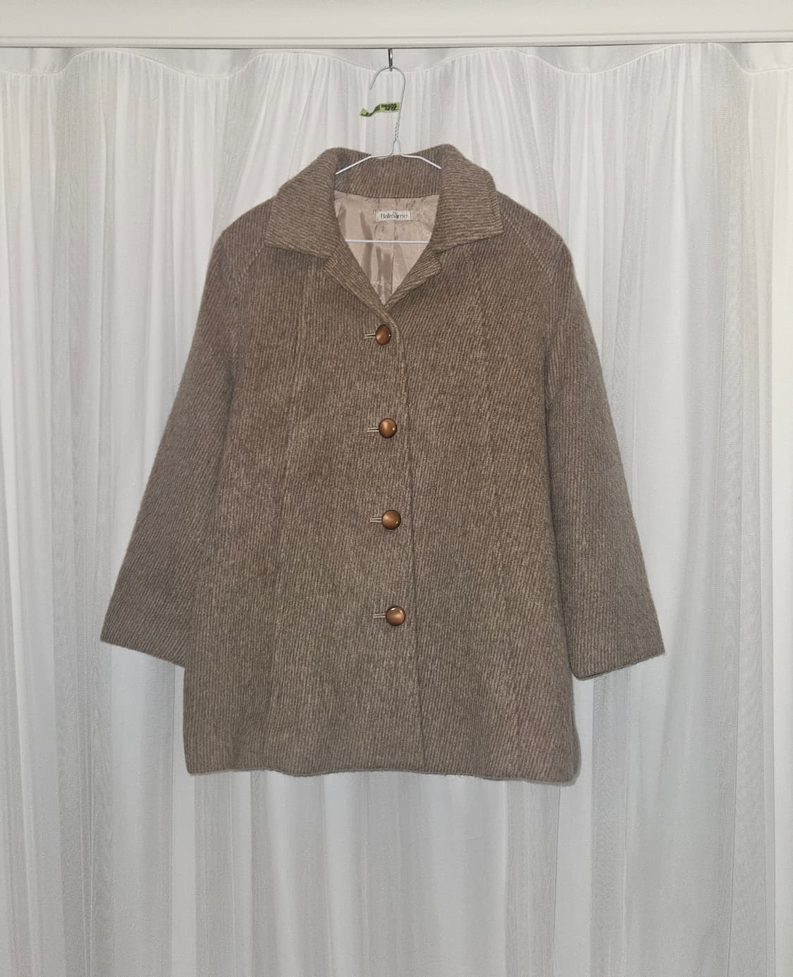 BALMARNE 밀크브라운 울 코트 자켓  상품이미지1