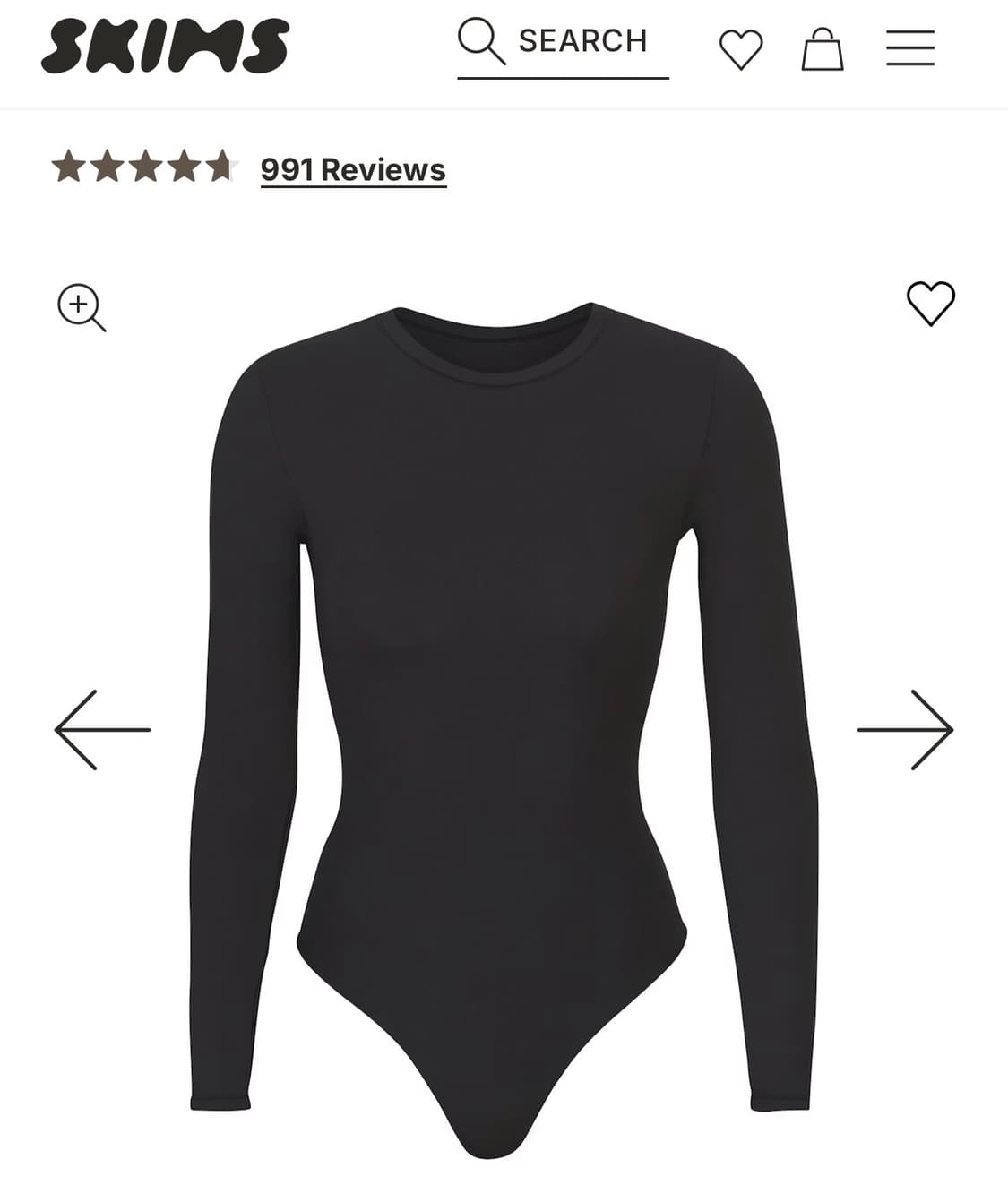 스킴스 바디수트 skims bodysuit 상품이미지1