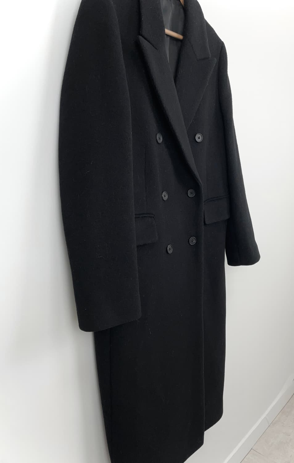 무신사 스탠다드 캐시미어 블렌드 더블 롱 코트 상품이미지3