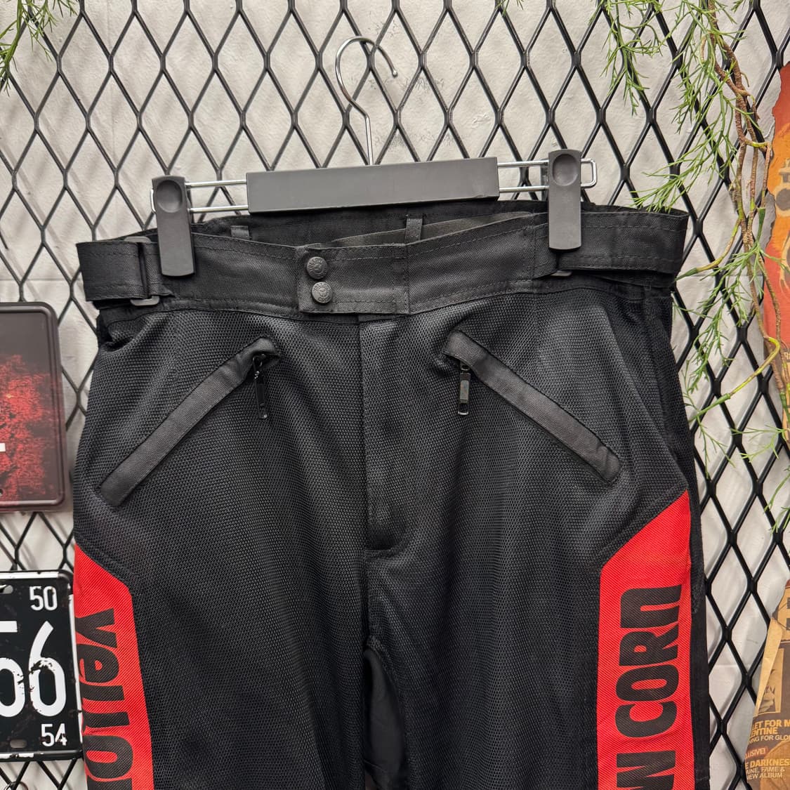 00s 옐로우 콘 모터스포츠 라이딩 팬츠 사이드 로고 포인트 레드 상품이미지3