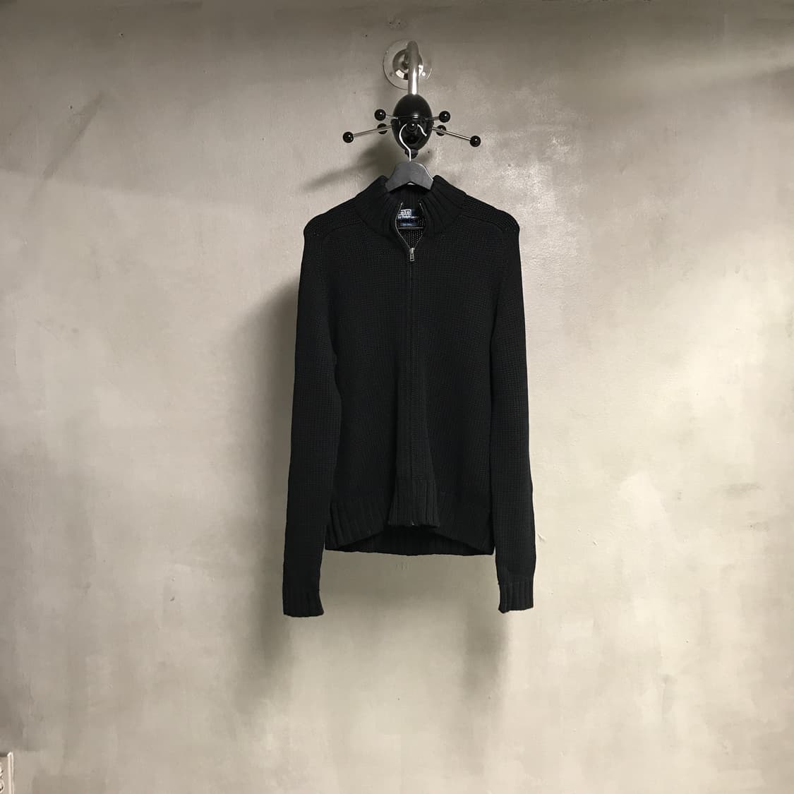 폴로 랄프로렌 니트 집업 블랙 L 상품이미지1