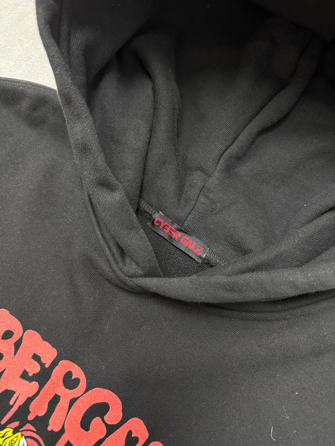 •CYBER GALZ NFT FREAKS 그래픽 오버핏 후드 블랙 상품이미지5