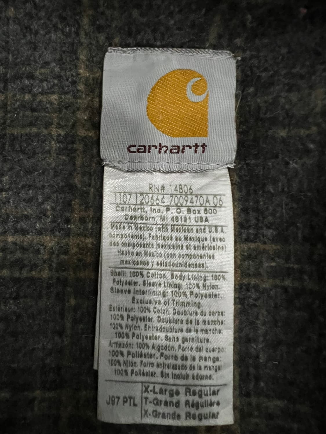 (XL) 칼하트 디트로이트 자켓 J97 PTL 패트롤 상품이미지4