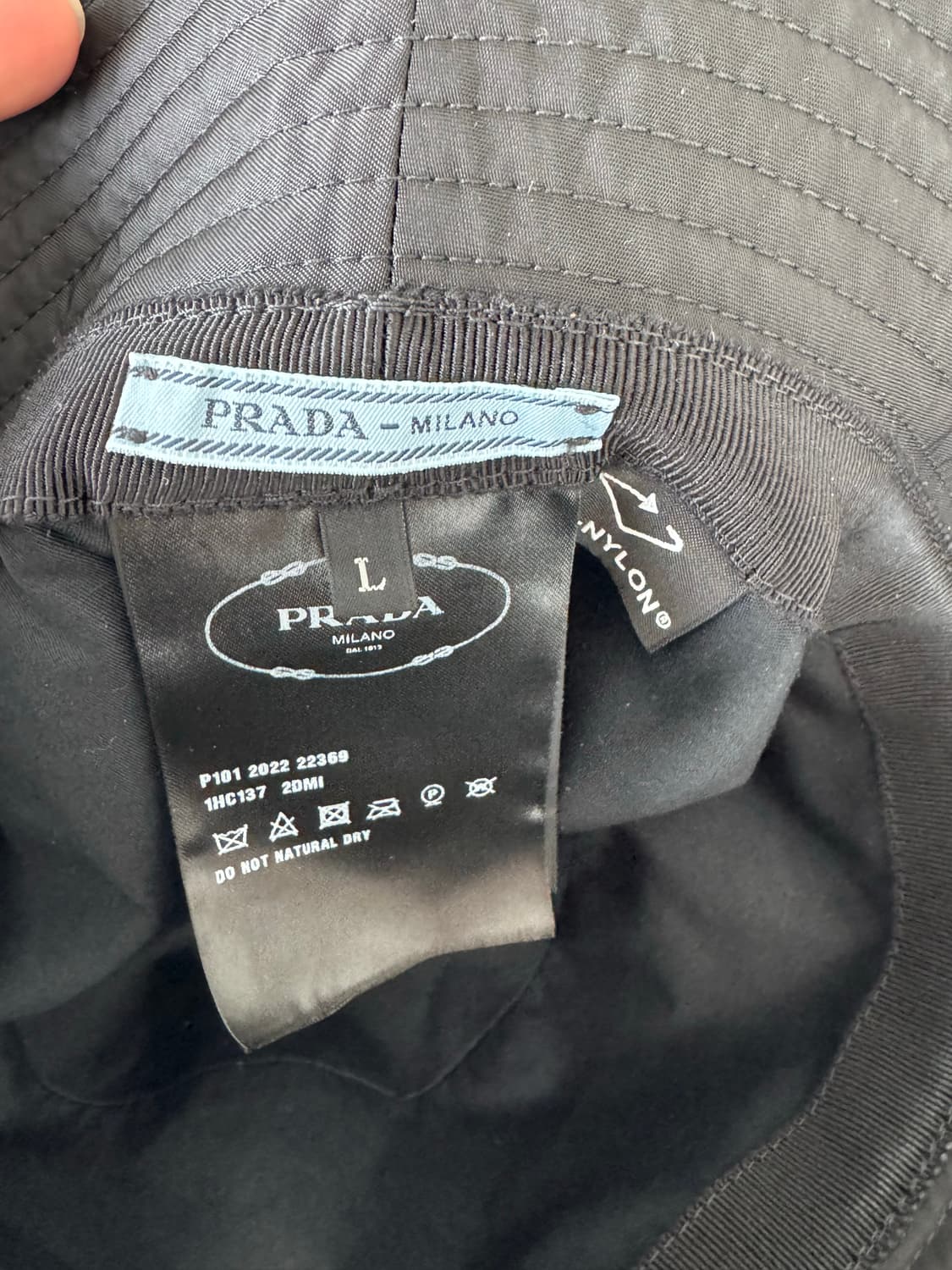 프라다 리나일론 버킷햇 (L) 상품이미지3